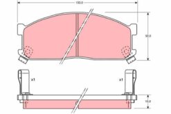 Ön Balata Kıa Besta 2.2d 96 Besta 2.7d 99 Mazda E2000 E2200 91-03 - 0K71E3328Z-WVA20002-SGY33323Z