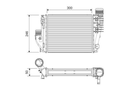 Intercooler Turbo Radyatörü Cıtroen Jumpy-spacetourer-opel Zafıra-vıvaro C-traveller-expert- Toyota Proace Al/brz 1.5 Dv5 1.6 Dv6 2.0 Dw10 Bluehdı - 9806562180-SU001A3951