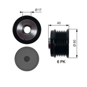 Alternatör Kasnağı Fıat Egea 16 500l 12 500x 14 Bravo Iı 07 14 Alfa Romeo Gıulıetta 10 16 Jeep Renegade 14 Suzuki Vitara 13 1.6d Mtj 6 Kanal - 51860757