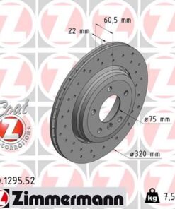 Fren Dıskı Arka Bmw E46 Z4 E85 E86 Havalı Kaplamalı Delıklı - 34216864052