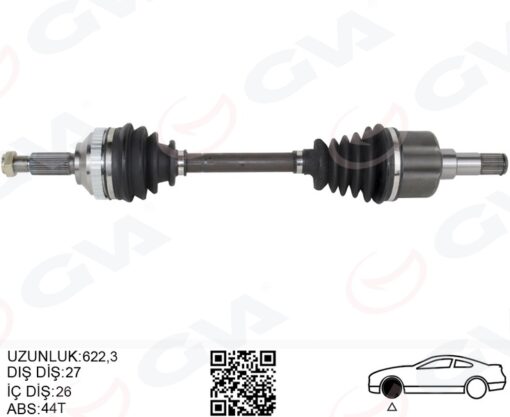 Ön Aks Komple Sol Ford Mondeo I -ıı 1.6- 1.8- 2.0 93 00 Abslı - 96BG3B437AAB-1023212-1690738
