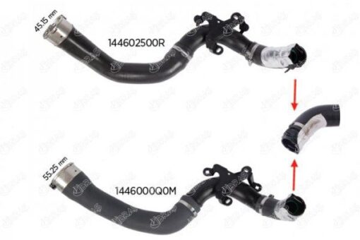 Turbo Hortumu Küçük Dacıa Dokker-lodgy-duster-captur-clıo Iv 1.2 Tce Plastik Parça Hariç - 144602500R-144604208R