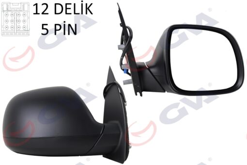 Dış Dikiz Aynası Sağ Transporter T6 Caravelle 10 Elektrikli Isıtmalı Konveks 5 Fiş Vm-6196ehr - 7E1857507CA9B9-7E1857528F9B9-7E1857