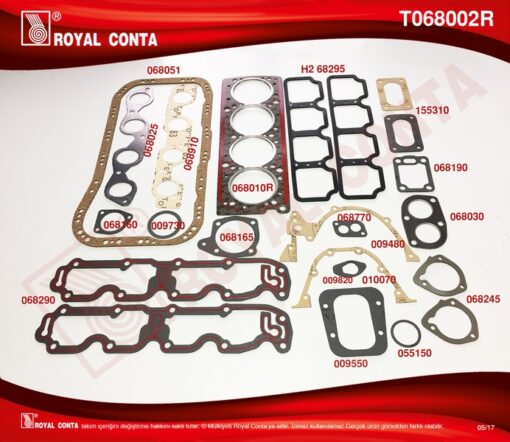 Motor Takım Conta Süper Keçesiz Tmpr 2.0 159 A5.046 - 159 A6.046 - 5893330