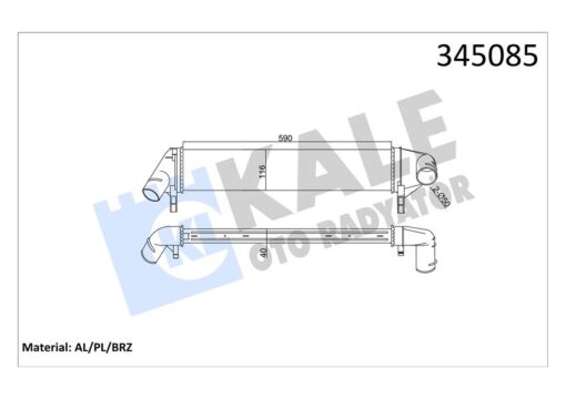 Turbo Radyatörü Intercooler Logan Mcv-sandero 09 K9k Al/pl/brz - 8200409045