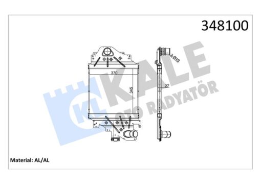 Turbo Radyatörü Intercooler Clıo Iı 1.5dcı Al/pl/brz 345x370x27 - 8200252209