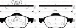 Ön Balata Megane Iı 02 Scenıc Iı 02 Clıo Iıı 05 1.5dci 1.6 16v 2.0 16v - 410601237R-7701209100-WVA24535
