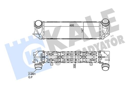 Turbo Radyatoru Bmw N53 N20 F10 F11 - 17117618768