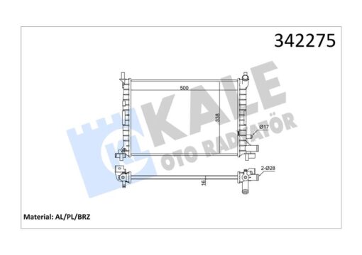 Motor Su Radyator Ac Fıesta 1.3 Cvh 96 01 - 96FB8005CC-