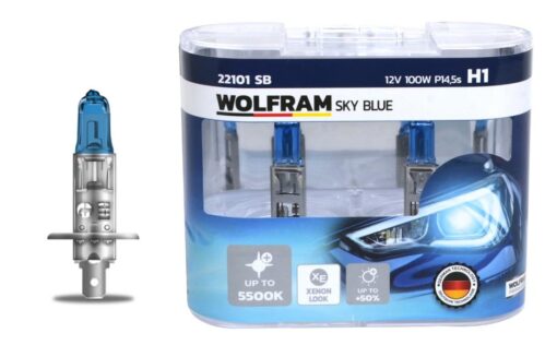 Ampul 12v H1 100 P14.5s Sky Blue Beyaz Işık