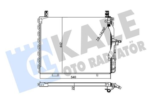 Klıma Radyatoru Mercedes W124 S124 A124 C124 - A1248301970