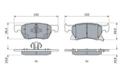 Ön Fren Balata Opel Astra K 15- - 95526566-13478300-39103797