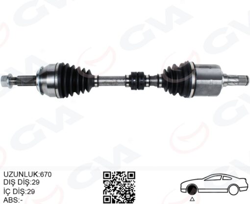 Komple Aks Sol Nıssan Qashqaı 1.6l Dci R9m Dizel J11 13- Otomatik Vites - 391014EB2A