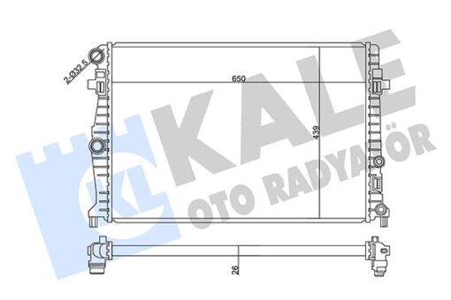 Radyatör Audı A1-a1 Cıty Carver-seat Ibıza V 1.0 Tgı-1.6 Tdı 17--arona 1.0 Tsı 17-skoda Scala 1.0 Ts - 2Q0121253A-2Q0121253K