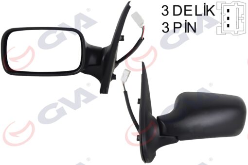 Dış Dikiz Aynası Sol Palıo 98 Elektrikli Konveks 3 Fiş Vm-155e-5dl