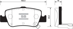 Arka Fren Balata Toyota Aurıs. Corolla 1.33l 1.6l 1nr-fe 1zr-fae Nre180 Zre181 Zre185 12- 1.4l 1nd-ftv D-4d Nde150 Nde180 07- - 0446602180-0446602170-0446602181