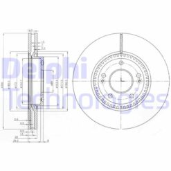 Ön Fren Aynası Hyundaı İx35-i40 1.6-1.7-2.0 Crdı-sonata V 2.0crdı-3.0 05 300x28x69x48x5dlxhavalı - 517123K150-517123K160-517120Z000