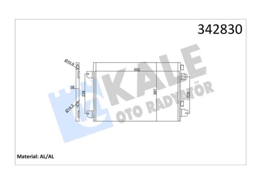 Klima Kondenseri Mgn 99 Scenıc 01-03 Logan 07 1.5dcı-1.4 16v-1.6 16v-1.9dcı-2.0 16v Al-al - 8200182361
