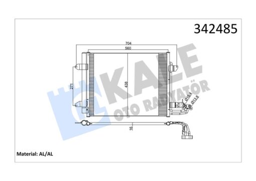 Klima Kondenseri Vw Caddy Iıı Box-estate-touran Al-al - 1T0820411A-1T0820411B-1T0820411C