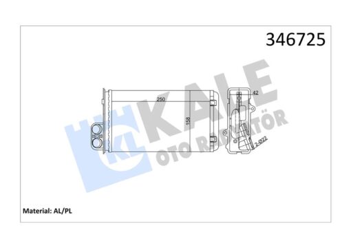 Kalorifer Radyatörü Mgn 97-99 Scenıc 01-03 1.4-1.6-1.9-2.0 16v 260x158 - 7701204992-7701205450-7701205451