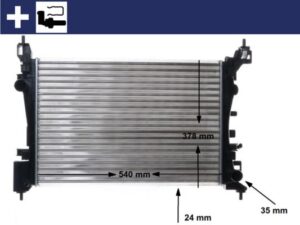 Motor Su Radyatörü Opel Corsa D-corsa E 1.2-1.4 A12xer A12xel B12xel A14xer B14xer 11 540x378x23 - 1300312-1300339-13249566-13399870