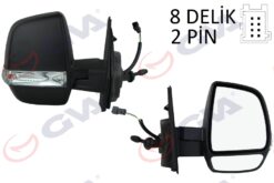 Dış Dikiz Aynası Sağ Doblo 11 Opel Combo 12 18 Mekanik Sinyalli Çift Cam Konveks Vm-669r - 735497873-95511544-1426575