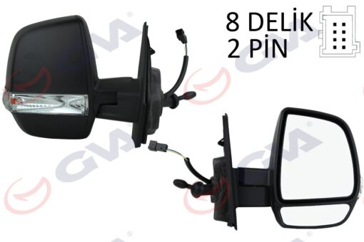 Dış Dikiz Aynası Sağ Doblo 11 Opel Combo 12 18 Mekanik Sinyalli Çift Cam Konveks Vm-669r - 735497873-95511544-1426575