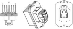Kalorıfer Rezıstansı Dıscovery 3 L319 Dıscovery 4 L319 Range Rover Sport I L320 - LR031677-PCE500010