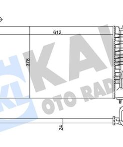 Radyatör Al/mknk Xsara 1.4-1.6-1.8-2.0 98 00-zx92 -peugeot 306 1.4-1.6-1.8 97 98 - 1330.45-1330.C7-1331.CS-9633070580
