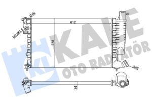 Radyatör Al/mknk Xsara 1.4-1.6-1.8-2.0 98 00-zx92 -peugeot 306 1.4-1.6-1.8 97 98 - 1330.45-1330.C7-1331.CS-9633070580