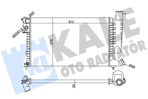 Radyatör Al/mknk Xsara 1.4-1.6-1.8-2.0 98 00-zx92 -peugeot 306 1.4-1.6-1.8 97 98 - 1330.45-1330.C7-1331.CS-9633070580