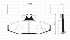 Ön Balata A6 2.7t Quattro 97-05 Arka Balata Disk Ssangyong Musso 95 Korando 02 - 4841305000-48413050A0-WVA23242