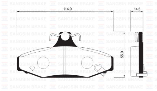 Ön Balata A6 2.7t Quattro 97-05 Arka Balata Disk Ssangyong Musso 95 Korando 02 - 4841305000-48413050A0-WVA23242