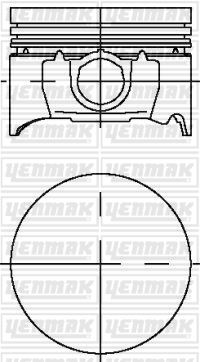 Pıston Segman Std 8060mm Mondeo Iı Zh 18 16v Zetec 103ps -113ps 95 99 - 8770821-8783690002-8783690702