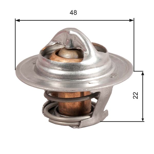Termostat 92c Corsa A-b-astra F-g-vectra A-b-ascona C-kadett E-cıelo-lanos - 1338052-4892107AB-04792160