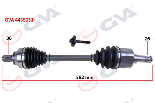 Ön Aks Komple Sol Ford Focus Iı 1.6tdci 04 11-cmax 1.6tdci 04 11 Volvo S40 Iı 04 12 S40 Iı 544 05 12 V50 545 05 12 1.6d-1.8-2.0d 26x36x583mm - 3M513B437DAF-3M513B437DAG-1682285