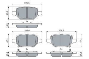 Arka Fren Balatası Opel Mokka X 12 Chevrolet Trax 12 - 42539412
