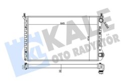Radyatör Fıat Doblo Radyatör Al/mknk 645x414x32 - 46749005-46803039-51779231