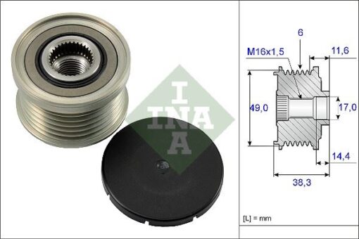 Alternator Kasnagı Bmw E81 E87 E46 E90 E60 E64 E63 E65 E84 E85 - 12317570152