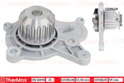 Devirdaim Su Pompası Hyundaı Accent Getz 1.5l D3ea Crdi 02-05 / Santafe 2.2l Crdi 06-09 / Sonata 2.0l D4ea Crdi Dizel 06-11 - 2510027000-2510027010