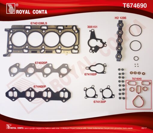 Üst Takım Conta Skc Li Subap Lastikli Master Iıı 2.3 Dci 11 Movano 2.3 Cdti 10 M9t - 7701479334-7701477452-95516098