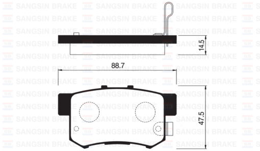 Arka Fren Balata Honda Accord 2.0l F20 90-98 / Cıvıc 1.6l D16 Vtec Vtı 01-05 / 1.4l 1.6l 96-01 / 1.6l R16a2 Vtec Sedan 06- / Legend 3.2l 91-96 / Suzukı Sx4 1.6l M16a Rw415 05- - 43022S5AJ00-43022S6DE50-43022S2A000