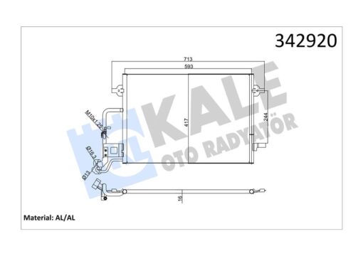 Klima Kondenseri Vw Passat-variant Skoda Superb Al-al - 3B0260401B-3B0260401-3B0260401A