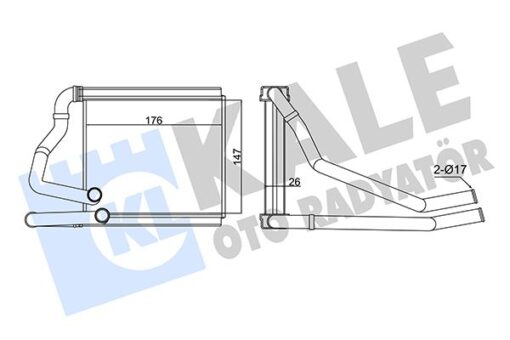 Kalorifer Radyatörü Honda Jazz 1.4l L13z1 Ge6 08- / Cıty 1.4l L13z1 Gm1 08- - Aleminyum - 79110TF0G01