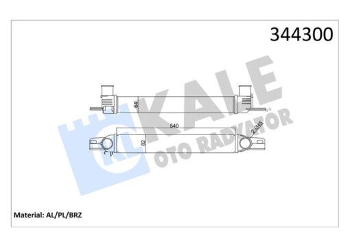 Turbo Radyatörü Intercoller Nemo-bıpper-fıorıno 1.3jtd-bıpper-nemo 1.4hdı 540x82x64 Al-pl-brz - 0384.L7-51790623