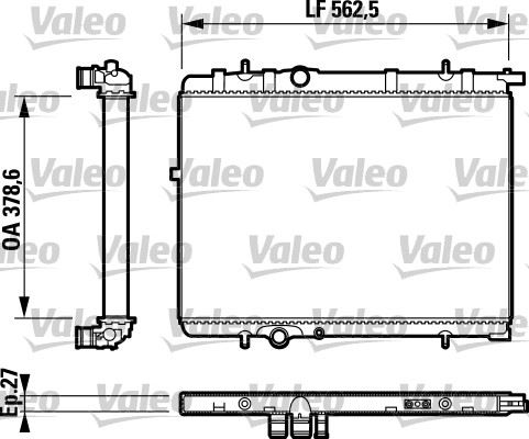 Radyatör 206 98 307 02 C4 04 Xsara 00-05 1.6-2.0 Ac Klimasız Otom 562.8x378x27 - 9835996080-1331.LS-1330.N7-1330.F4