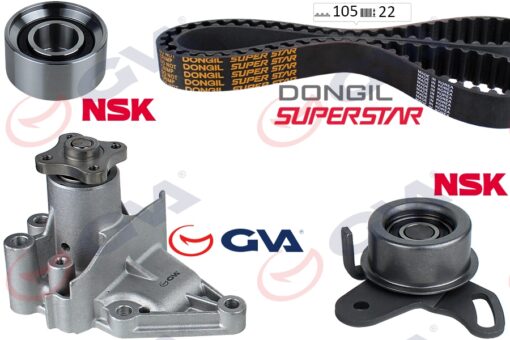 Devirdaim Eksantrik Gergi Kiti Hyundaı Accent Admıre 1.5l G4eb 01- Era 1.4l 1.6l G4ed G4ee 01-10 / Getz 1.4l 06-10 / Matrıx. Elantra 1.6l 01-06 / Kıa Rıo 1.4l 1.6l 06-10 / Cerato 1.6l 04-07 - 2431226001-2481026020-2510026900