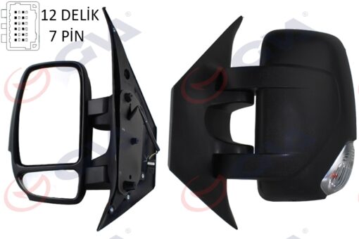 Dış Dikiz Aynası Sol Master-movano 10 Elektrikli Isıtmalı Sinyalli Konveks Sol L Vm-971ehl - 963021976R-963020131R-4419408