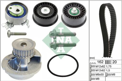 Devirdaimli Eksantrik Gergi Kiti 162x200 Astra G 1.4 1.6 16v 98-05 Vectra C 1.6 Corsa C 1.4 1.6 - 95518060-1629094-1606306-95516735