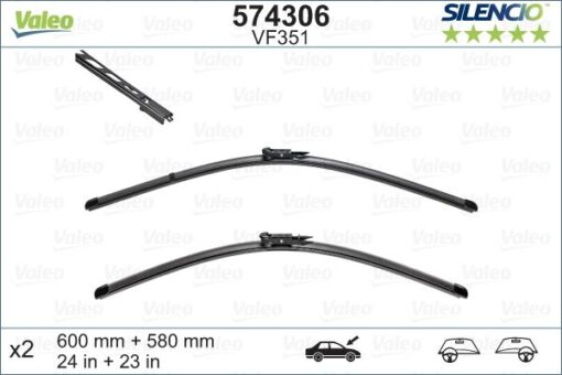 Sılecek Supurgesı 600/580mm Swf Bmw E60 - 61617049186-61617049187